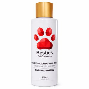 Champú pelo corto para mascotas natural y vegano | Besties